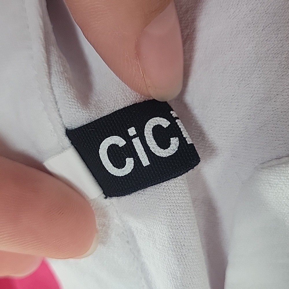 Cicibird white blouse with black button accents - Picture 10 of 11